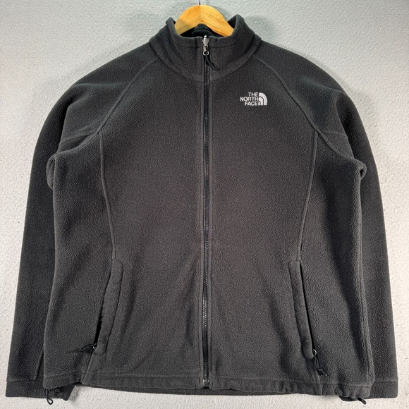 North Face Fleece Jacket Women XL Black Sherpa Outdoor Comfort Classic Outerwear - Picture 1 of 11